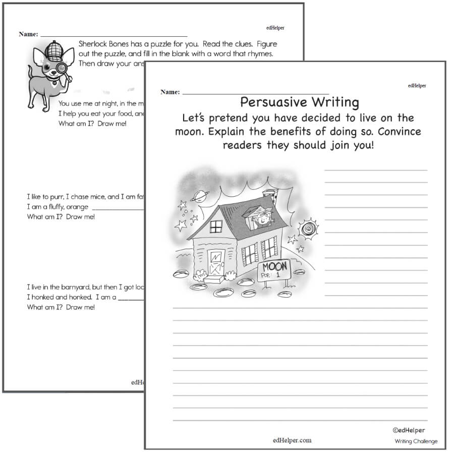 worksheet on creative writing for grade 2