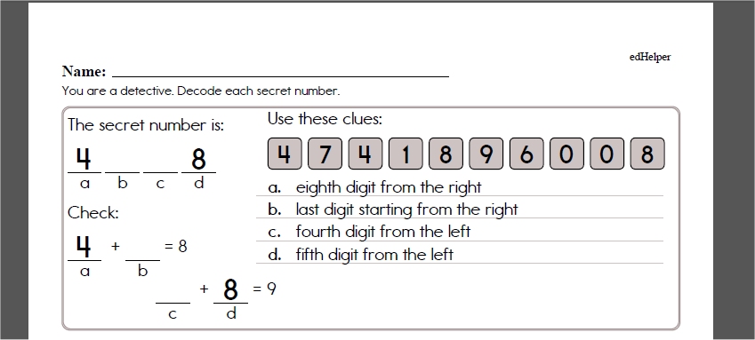First Grade Nov/Dec Math Review Workbook