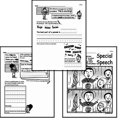 Kindergarten Inauguration Workbook - Writing, Reading, and Activities