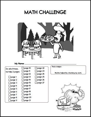 Math Workbooks with Puzzles