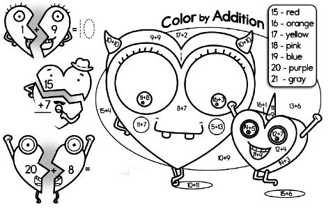 Color by Math - Coloring Pages using Math that you will Want to Print