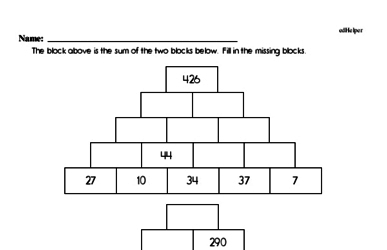 Math Puzzle Worksheets For Kids in 1st to 6th Grades