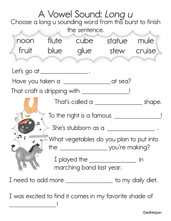 Sound Burst: The Long 'u' Challenge