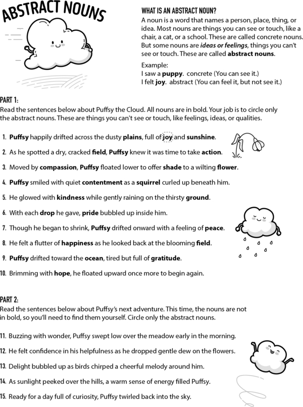 A Search Without Senses: Abstract Nouns