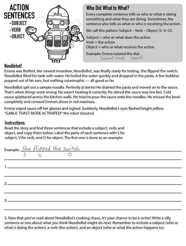 Subject, Verb, Object: NoodleBot Gone Wild