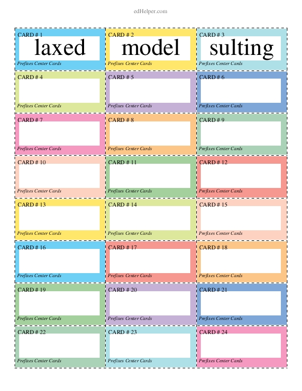 Adding Prefixes to Words