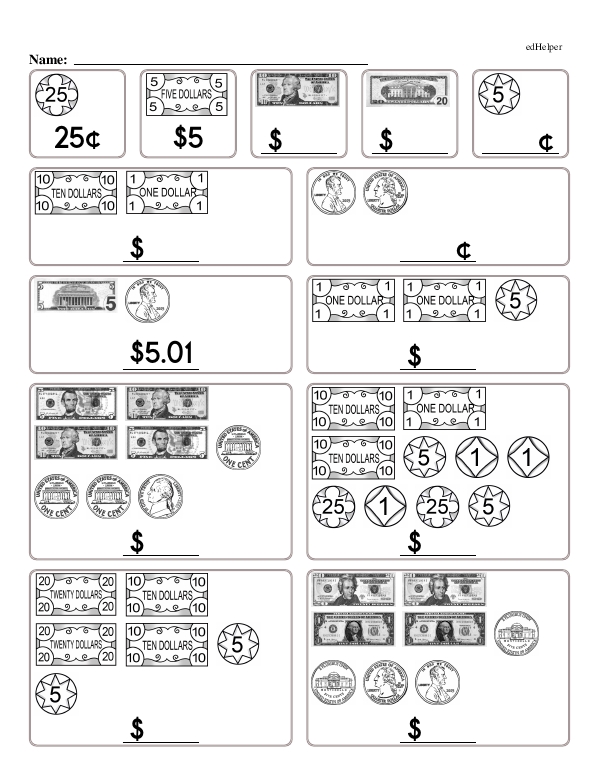 Adding Visual Depictions of Money