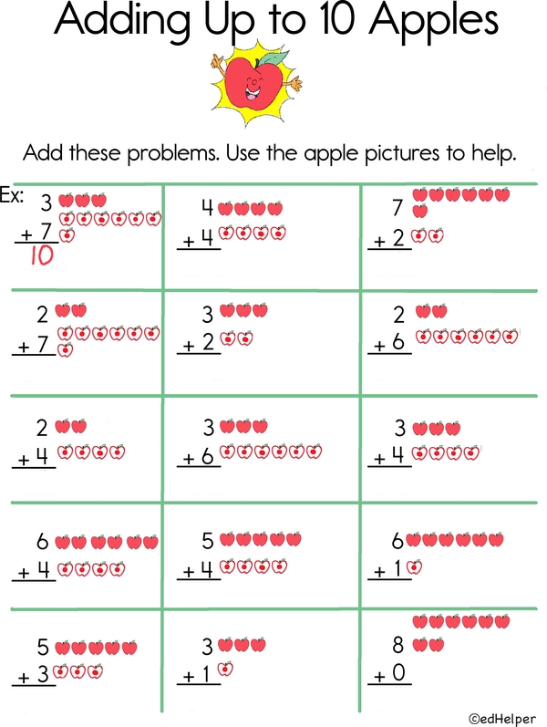 Apple Math: Adding Up to 10
