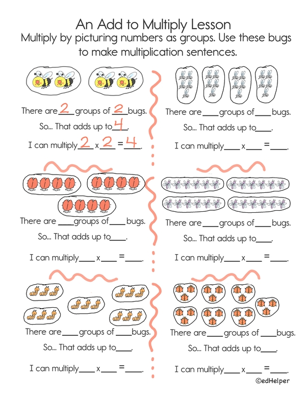 Critter Math Two Ways: Add and Multiply