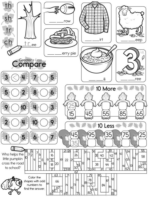 Fall Detectives: Word and Number Fun