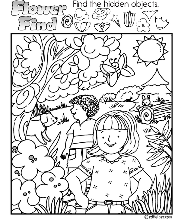Hidden Objects Coloring Pages 2025 