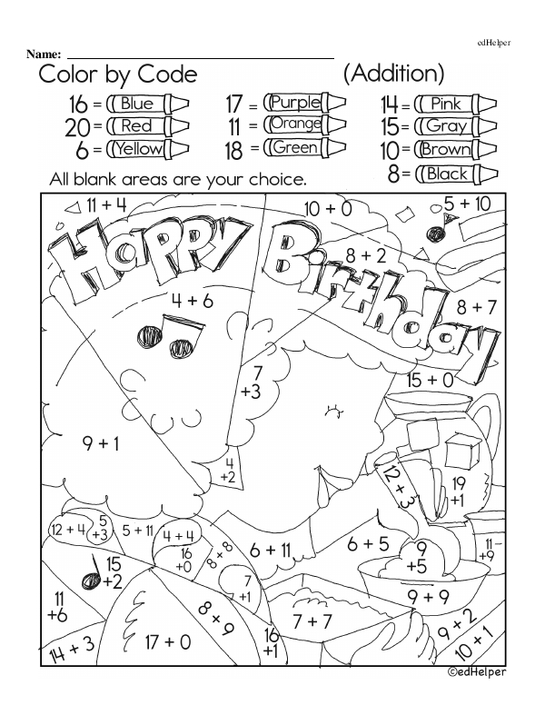 Color By Code: Math Challenges With Fractions, Shapes, and More