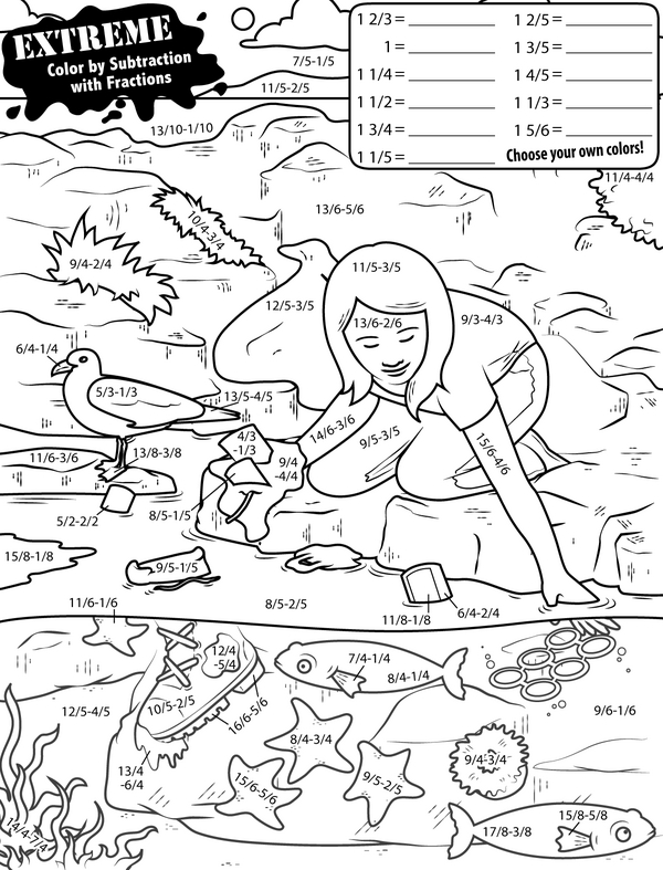 Fraction Frenzy: Subtract and Shade