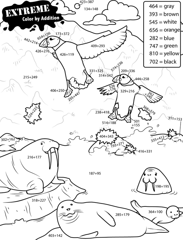 Math in Color: Addition Challenge