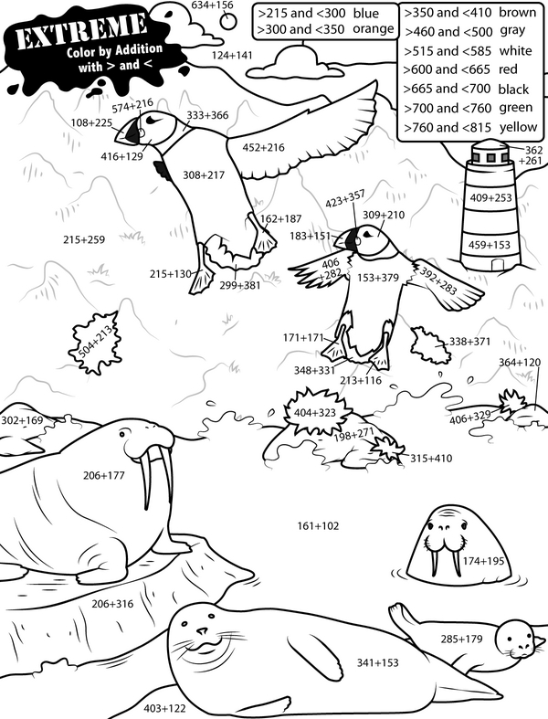 Blast Off: Add, Compare, and Color