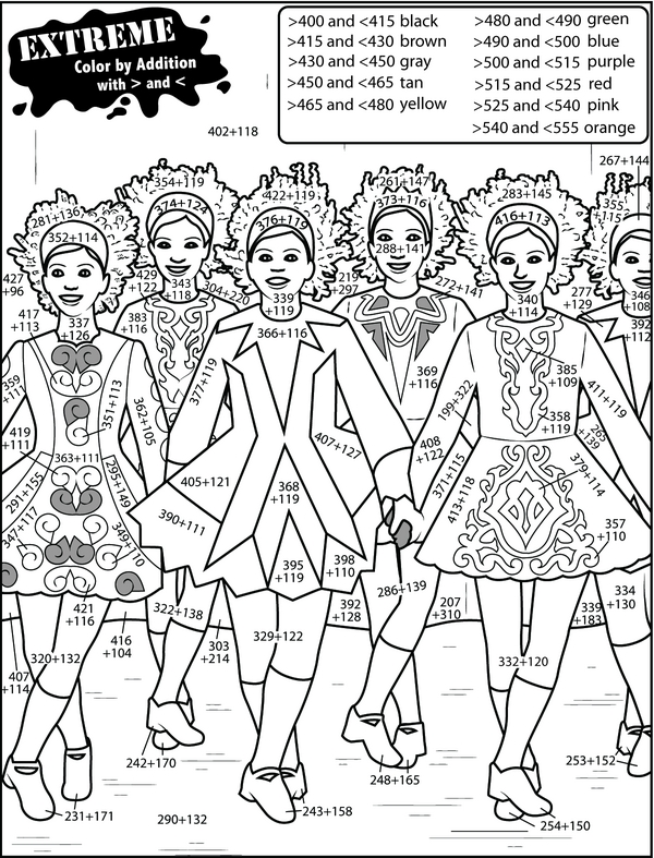 Crayon Math: Add, Compare, and Color