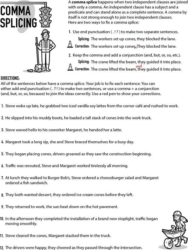 Comma Surgery: Fixing Comma Splices