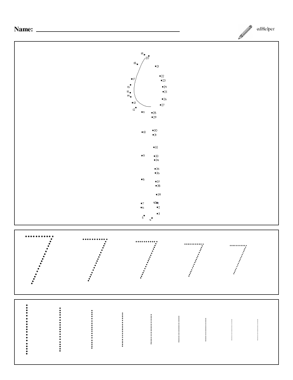 Connect-the-Dots and Trace the Numbers