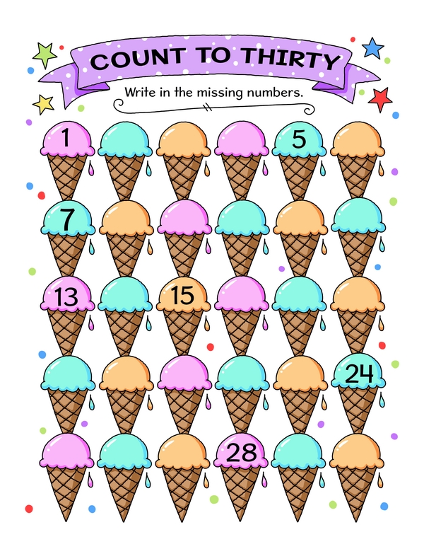 Counting Fun: 1 to 30