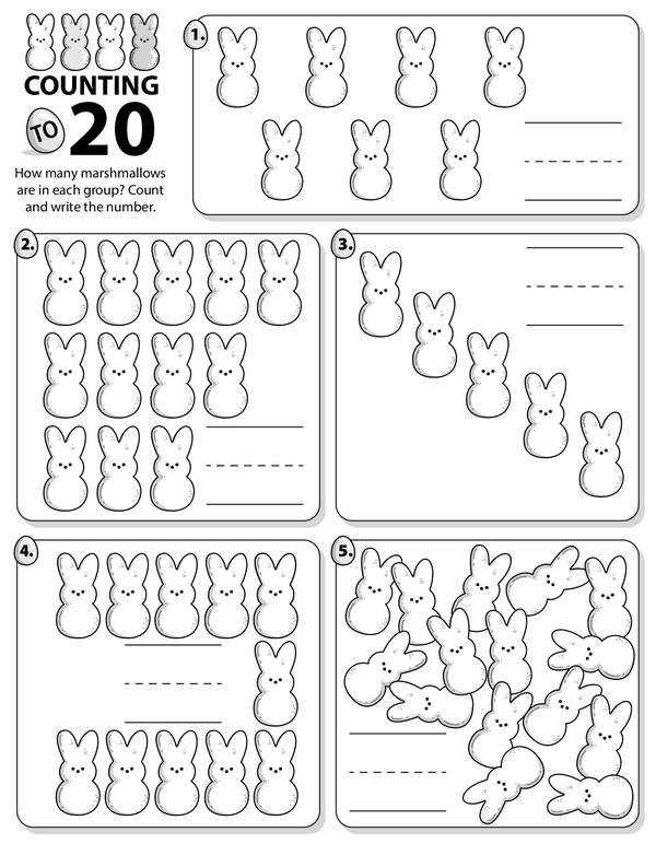 Learning to Count to 20 - Easter Edition