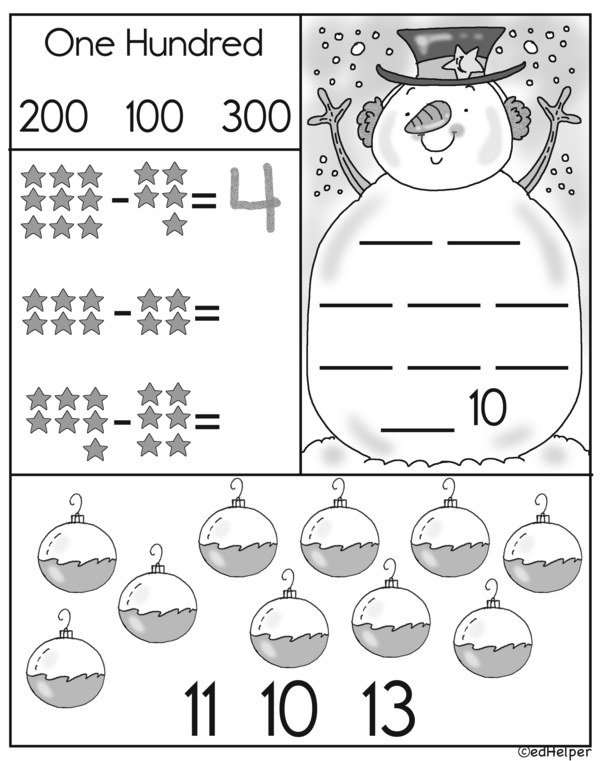 Fun with Numbers: Mr. Snowman Workbook