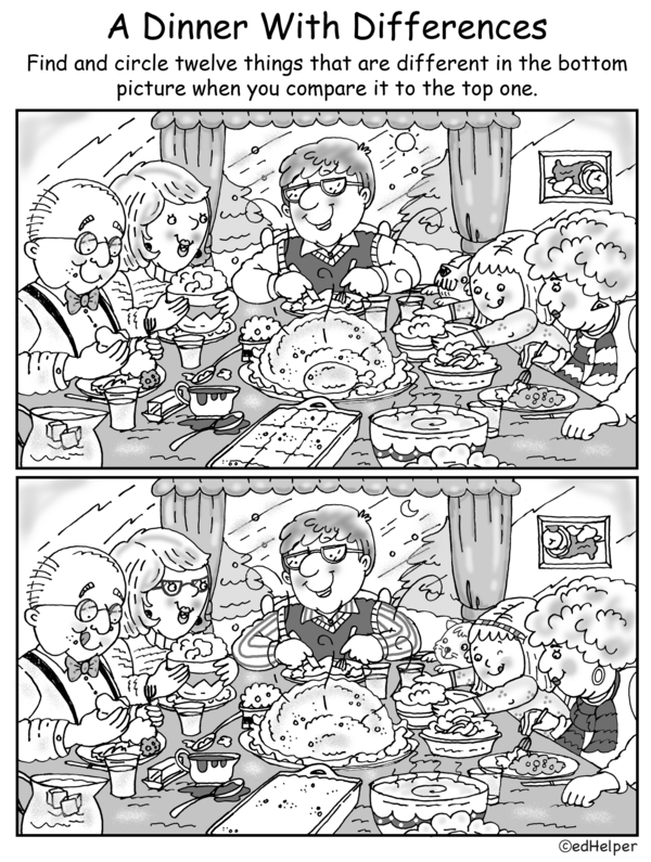 Dinner Detective: Spot the Differences