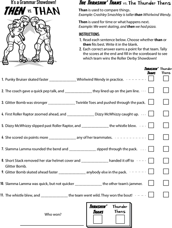 Grammar Rumble: Than vs. Then