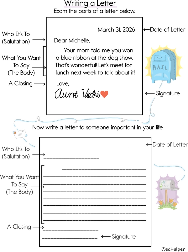 From My Heart: A Letter Writing Activity