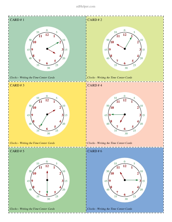 Draw a Card and Write the Time