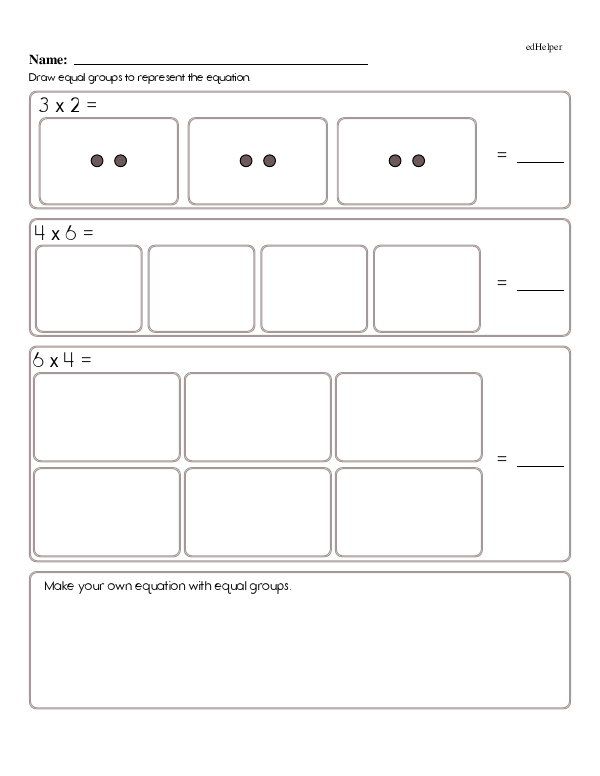 Drawing Repeated Addition to Represent Multiplication Problems