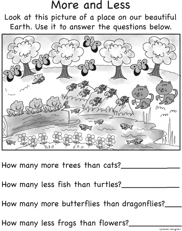 Fun with Math: 1st Grade Earth Day Workbook