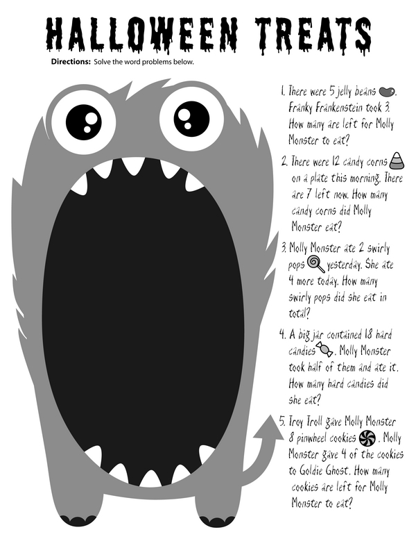 Sweet Treat Math: Happy Halloween