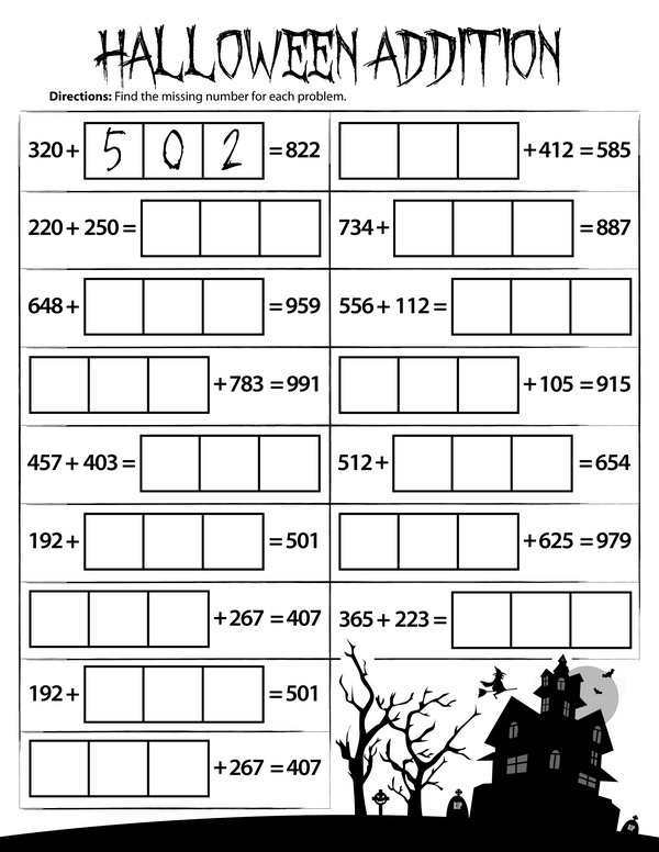 Haunted Addition: The Hunt of Ghostly Numbers