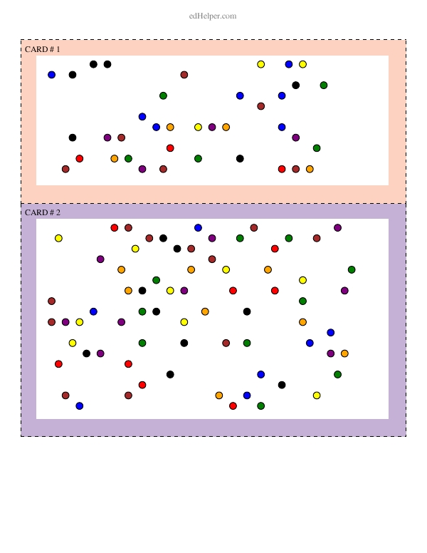 Estimate the Number of Colored Dots in Increments of 10