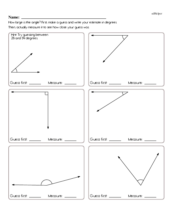 Estimating and Measuring Angles