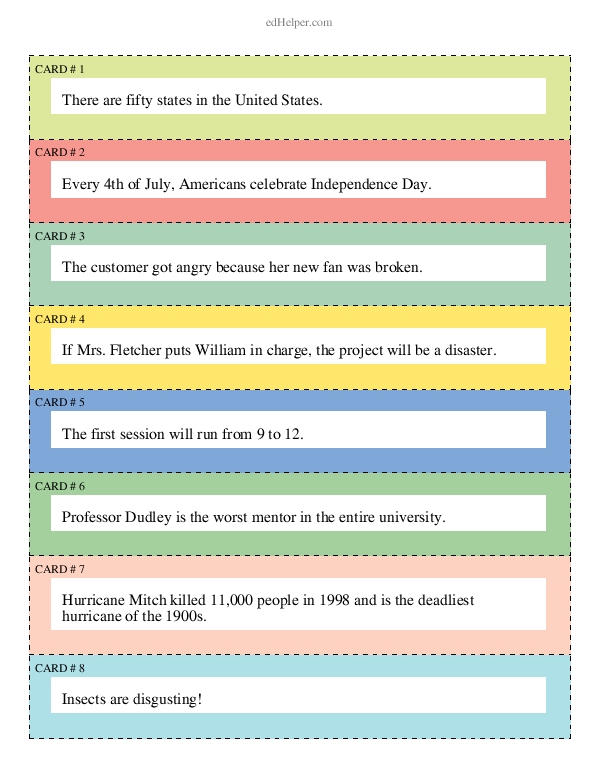 Fact or Opinion: Sorting and Labeling Sentences