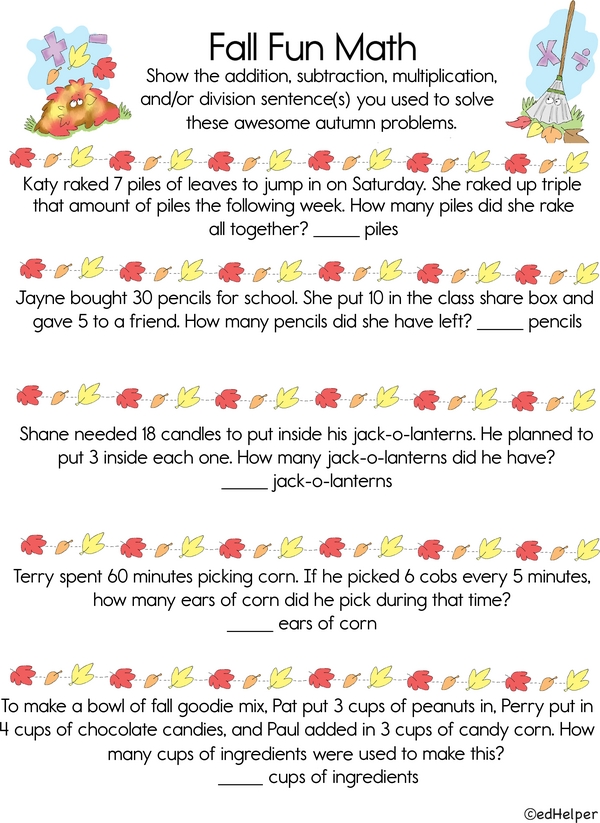 Crunching Numbers: Autumn Math Challenge