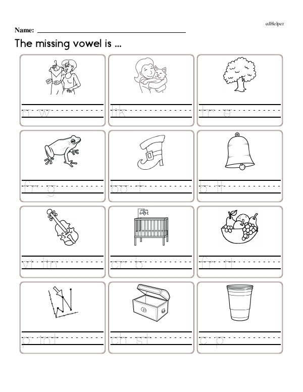 Fill in the Missing Vowel, First Letter, and Last Letter