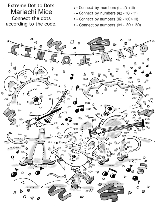 Dot-to-Dot Fiesta: A Cinco de Mayo Puzzle