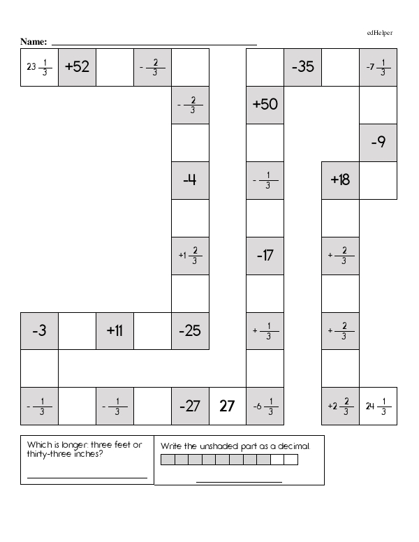Fractions: A Puzzle Pathway to Master Addition and Subtraction of Fractions
