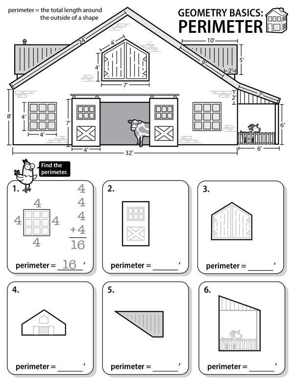 Barn Exterior Perimeter Calculation with Doors, Windows, and Other Details