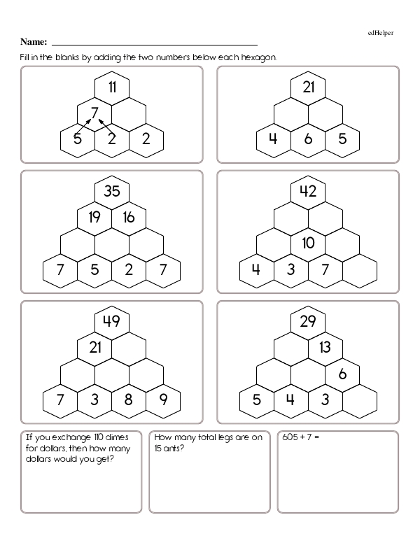 Hexagon Number Puzzle
