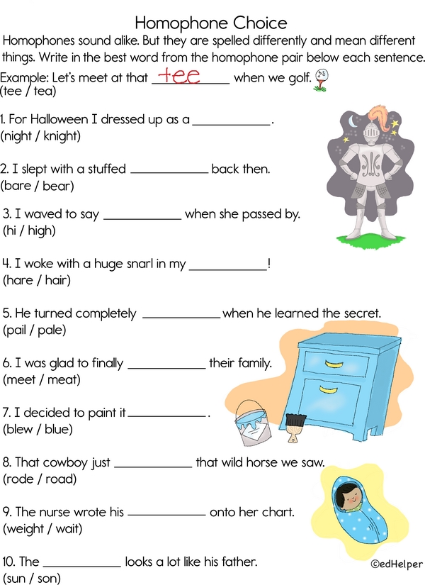 Word Detectives: Homophone Match-Up
