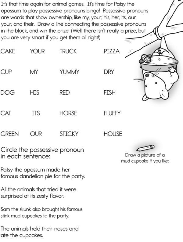 Identifying Possessive Pronouns Worksheet