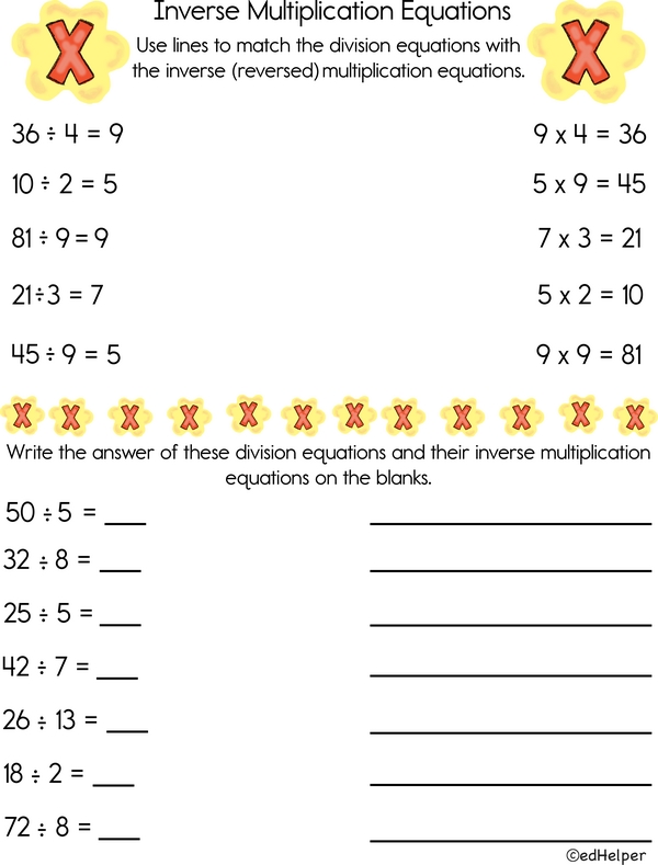 Flip Them: Division and Inverse Multiplication Equations
