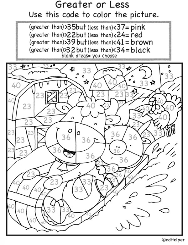 Crayon Adventure: Compare Then Color