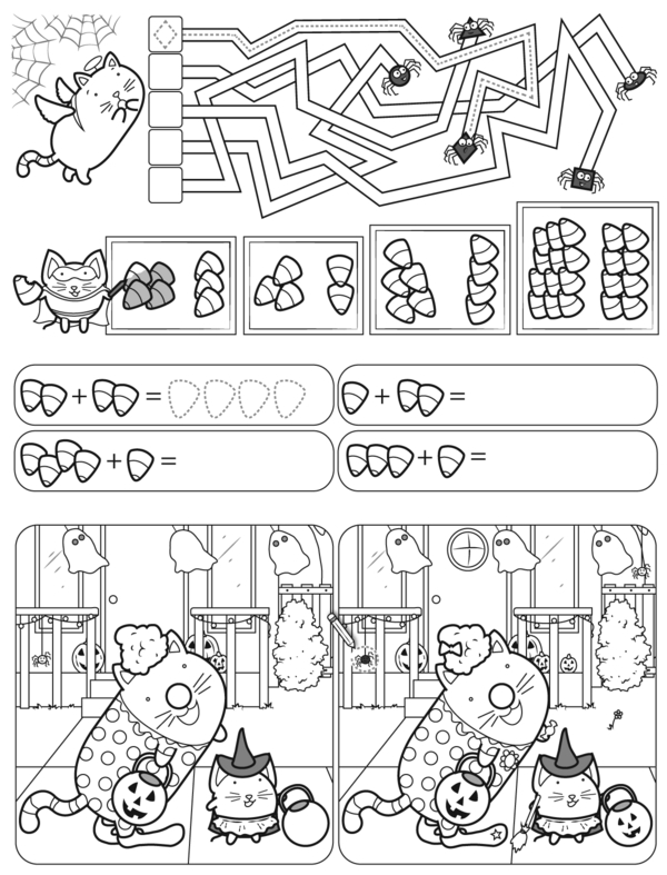 Kitty's Puzzle Party: Halloween Fun