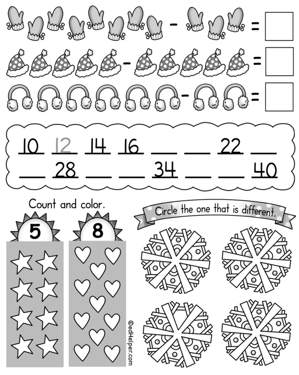 Bundle Up for Puzzle Fun: Subtract, Count, and Solve