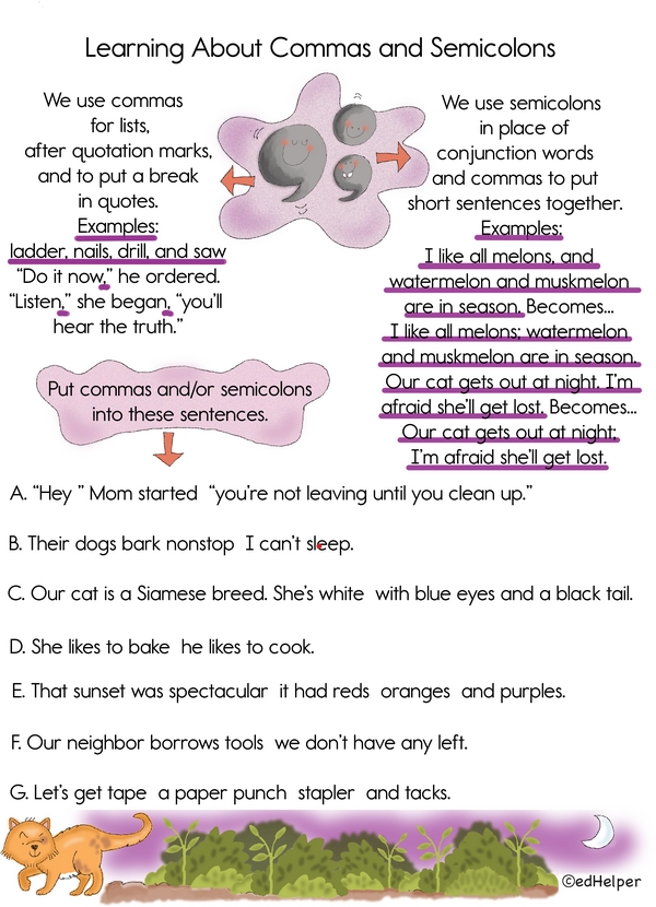 Mark Them Right: Commas vs. Semicolons