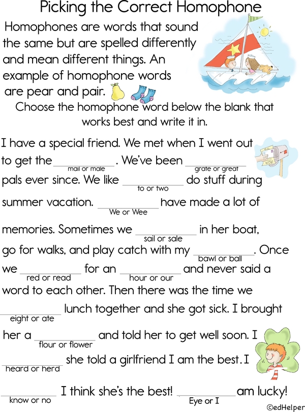 Fix the Story: Homophone Practice